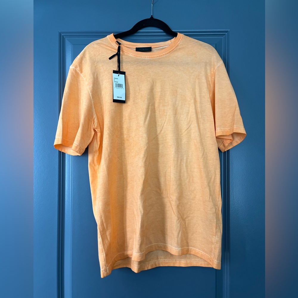 Saks Fifth Avenue Light Orange Short Sleeve Tee